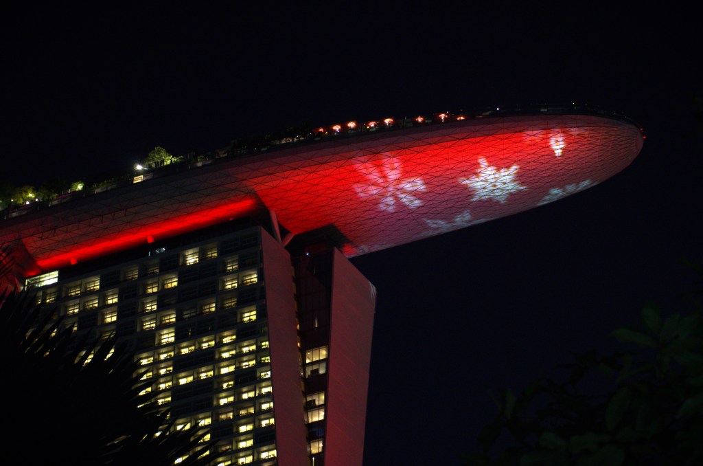 image of under side of SkyPark Observation in Singapore
